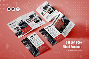 Car Log Book Bifold Brochure, a Brochure Template by Fannan Studio