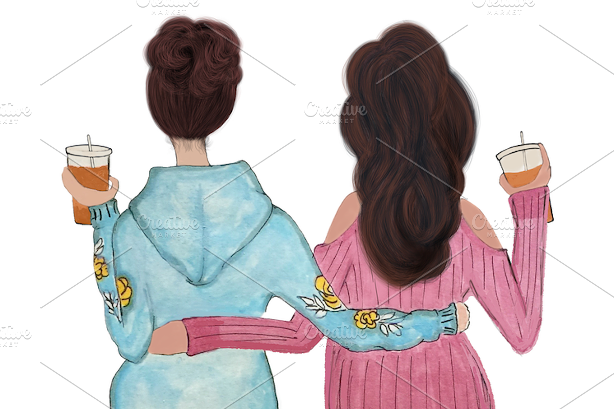 Watercolor People Illustrations, a Person Illustration by faeDesign (Photo 4 of 5)