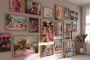 Trendy & Preppy Pink Art Collection, an Illustration by PrintablesByFranklyn (Thumbnail 1 of 6)
