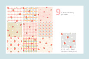 Little Strawberry Picnic Patterns, a Graphic by Svitlana Kharchuk (Thumbnail 3 of 13)