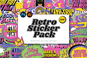 Vol.2 Retro Sticker Pack