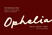 Ophelia Elow Bold Script