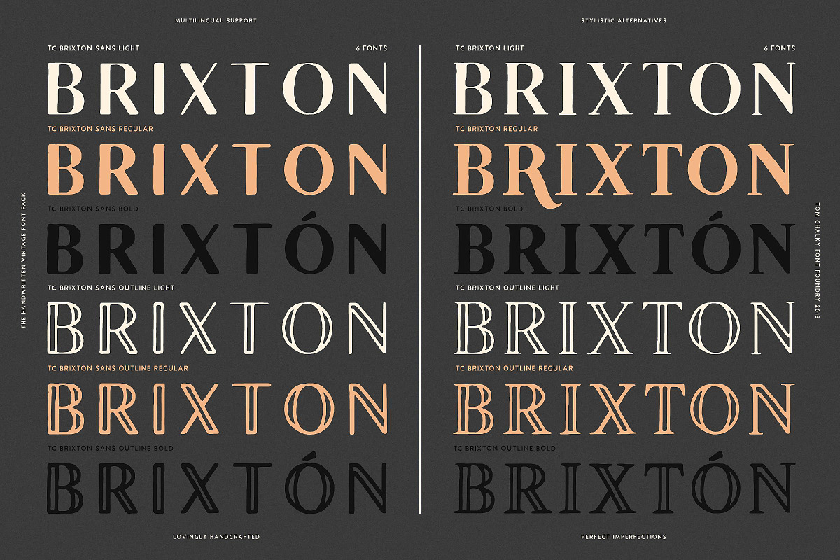 19 Vintage Fonts Bundle & Extras preview 6