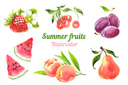 Summer fruits, a Food Illustration by Evgeniia Zagreeva (Thumbnail 1 of 3)