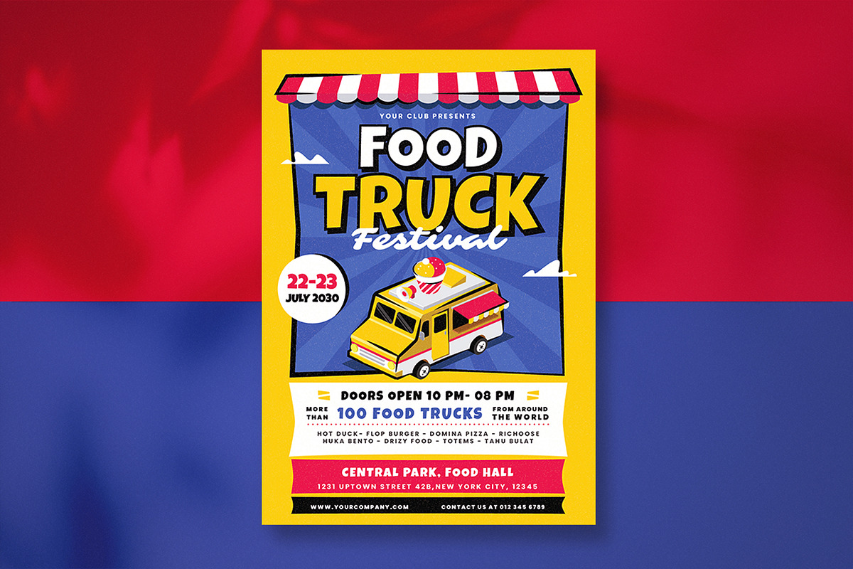 Bundle Food Truck Festival Flyer, a Flyer Template by Totem Design Studio (Photo 3 of 4)
