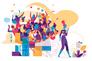 People Party Time, a Person Illustration by Hurcastock! (Thumbnail 3 of 9)