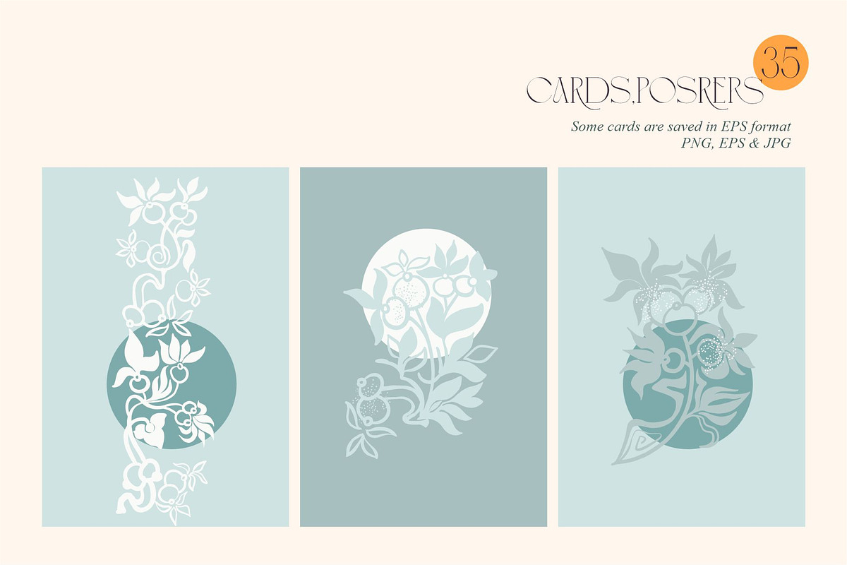 Flowers of the Art Nouveau, a Pattern Graphic by Collection by VY (Photo 11 of 17)