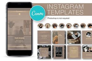 Beige Instagram CANVA Template N13