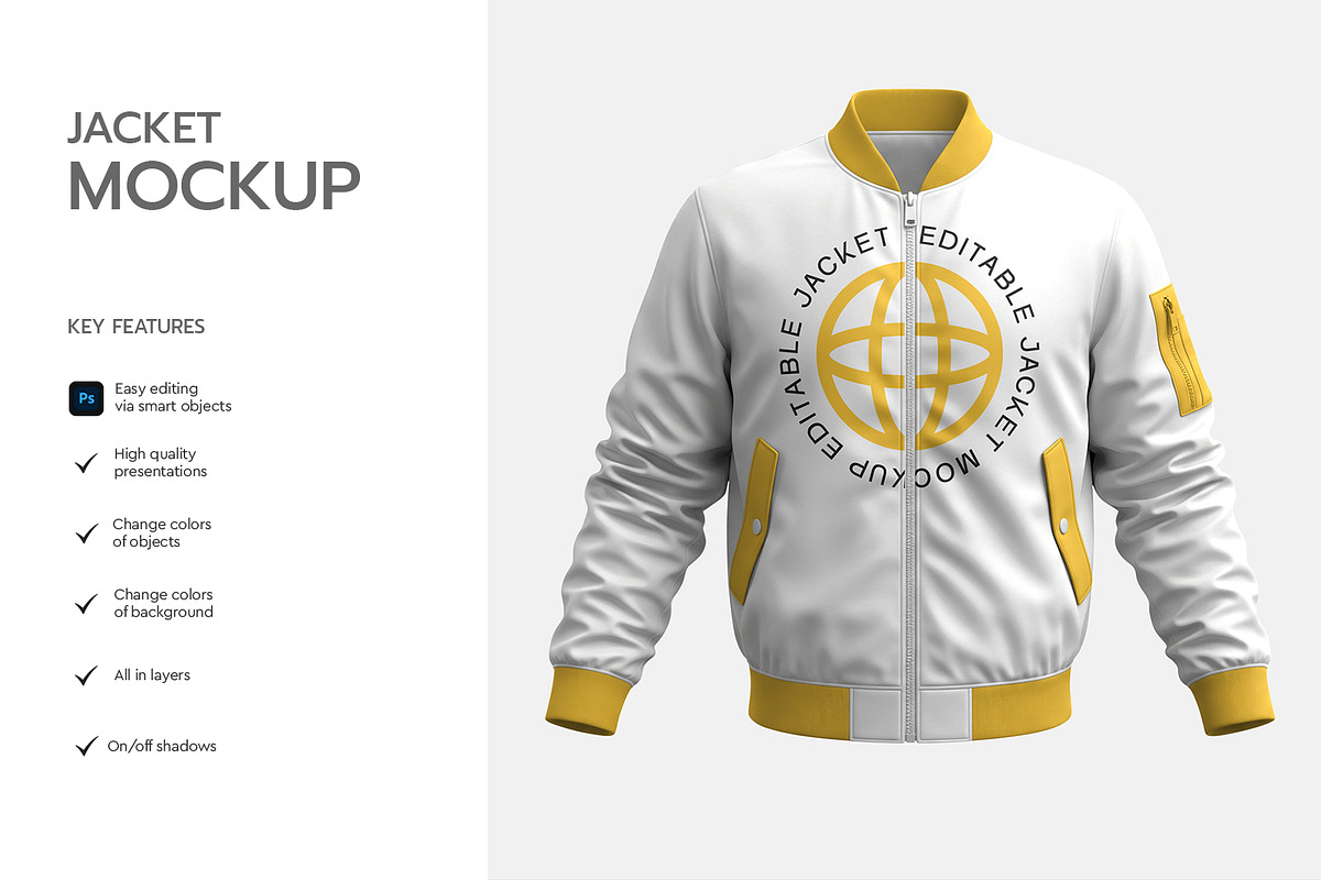 Bomber Jacket Mockup Template