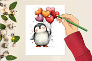 Animals Valentine's Day Clipart, an Illustration by DreamCafeArt (Thumbnail 6 of 6)