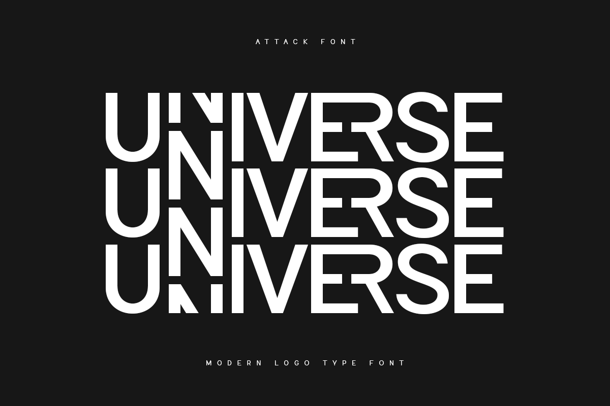 Attack - Corporate Logo Font, a Sans Serif Font by Hamz Studio (Photo 13 of 23)