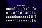 Kujang | Modern Blackletter, a Blackletter Font by Denustudios (Thumbnail 10 of 11)