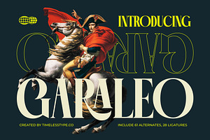 Garaleo Modern Luxury Serif, a Script Font by timelesstype.co