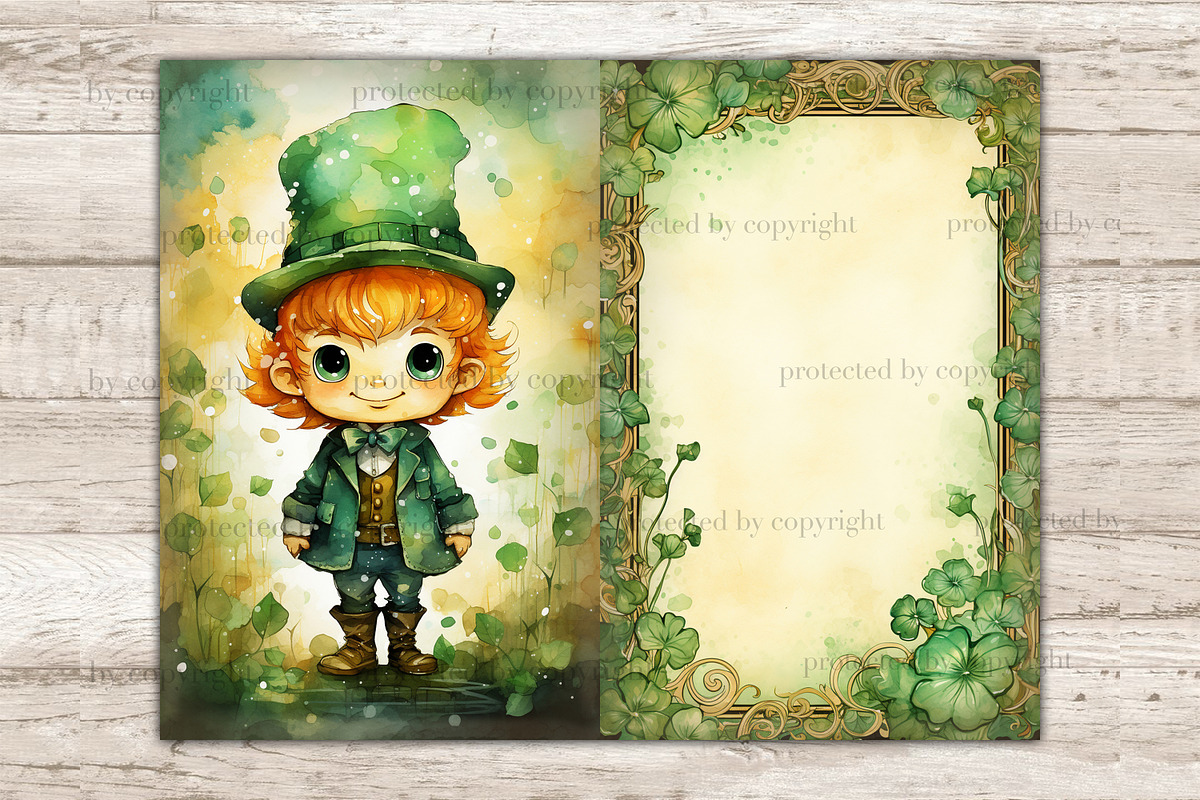 Cute Leprechaun Ephemera, a Seasonal Illustration by GlamArtZhanna (Photo 8 of 10)