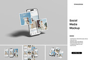 Social Media Mockup, a Device Mockup by ZifaraDesign (Thumbnail 1 of 11)