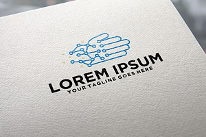 Industrial Robotization Hand logo id, a Branding & Logo Template by REDVY CREATIVE