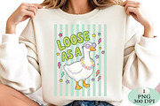 Striped Funny Goose PNG, an Animal Illustration by Daily.Designs (Thumbnail 2 of 6)