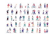 Vector Crowd People bundle, a Person Illustration by Vector_Art (Thumbnail 3 of 11)