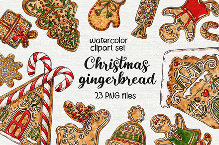 Christmas gingerbread clipart
