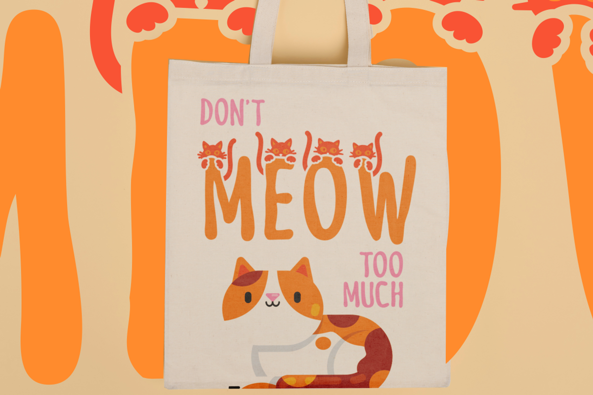 Meow Zilla - Display Cat Theme Font, a Font by PutraCetol Studio (Photo 6 of 11)