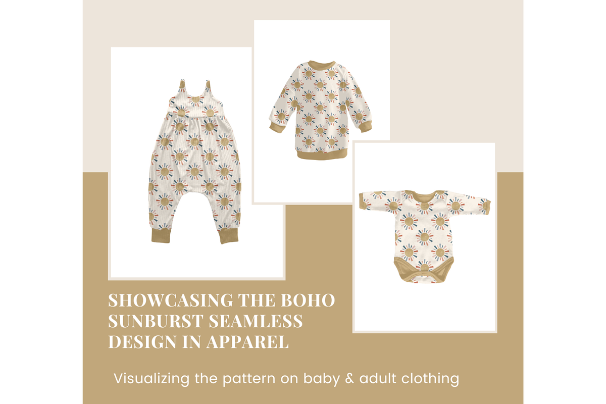 Boho Sunburst Seamless Pattern, a Pattern Graphic by OwlAndFern (Photo 9 of 12)