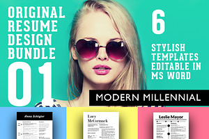 3 Stylish Resume Designs Bundle