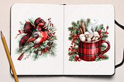 Plaid Christmas Clipart Bundle, a Seasonal Illustration by Canvas Craft (Thumbnail 8 of 10)