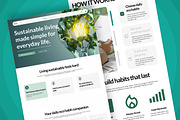 Ecozy Sustainable Habits Landing, a Landing Page Template by productype1 (Thumbnail 5 of 5)