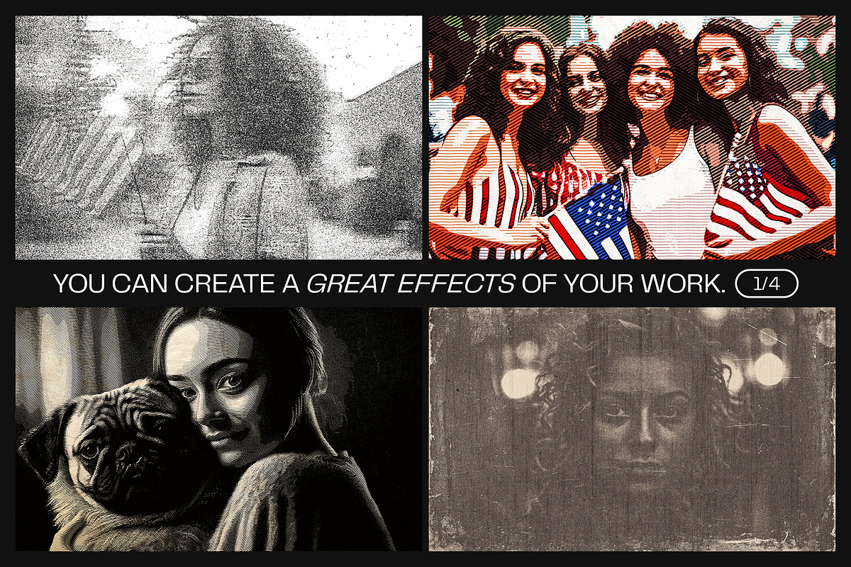 12 Photo Effect Templates, a Brushes & More by iDoodle Studio (Photo 3 of 6)