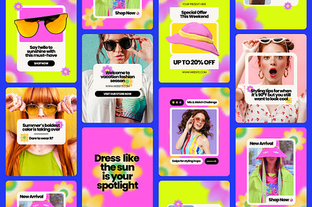 Summer Fashion Instagram Templates