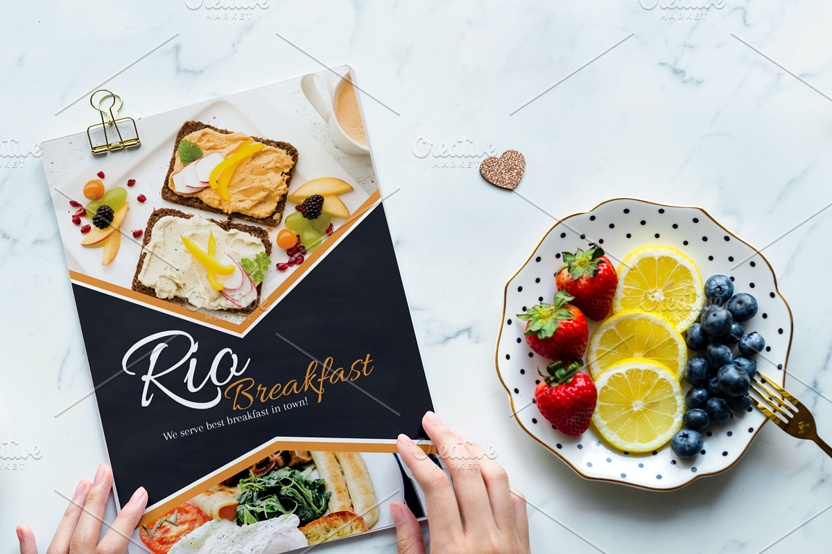 Simple Restaurant Breakfast Menu, a Flyer Template by Minimalist Studio (Photo 2 of 4)
