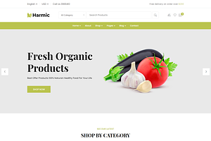 Organic Food HTML Template - Harmic