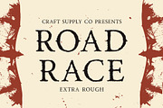 Road Race Extra Rough, a Serif Font by Craft Supply Co. (Thumbnail 1 of 8)