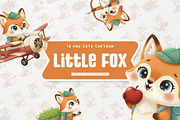 Playful Little Fox Cute Character, an Animal Illustration by Gohsantosa (Thumbnail 1 of 4)