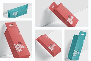 Box Mockup - Medium Rectangle Hanger