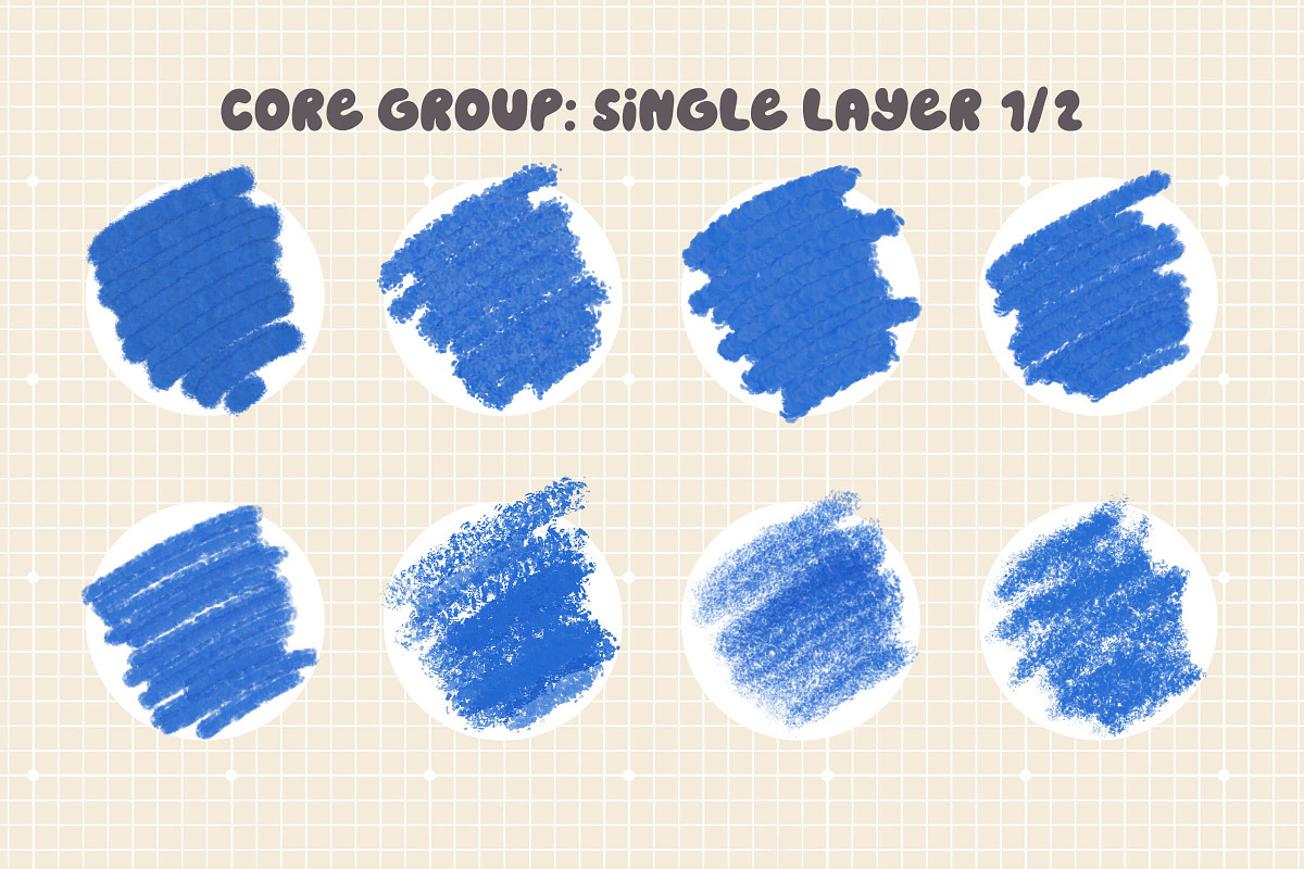 Oil Pastel Procreate Brushes 31x, a Brush Add-On by Esther Nariyoshi (Photo 4 of 12)