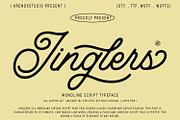 Jinglers - Monoline Script Font, a Script Font by Arendxstudio (Thumbnail 2 of 11)