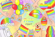 Pride Clipart, an Object Illustration by GlamArtZhanna (Thumbnail 1 of 3)