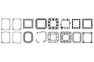 Collection of decorative frames and, an Illustration by ZinetroN
