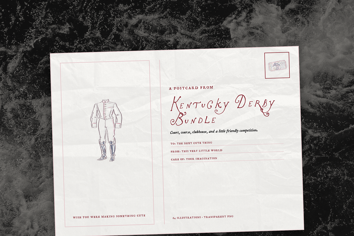Derby Horse Race Clipart Doodle Set, an Object Illustration by The October Creative (Photo 11 of 12)