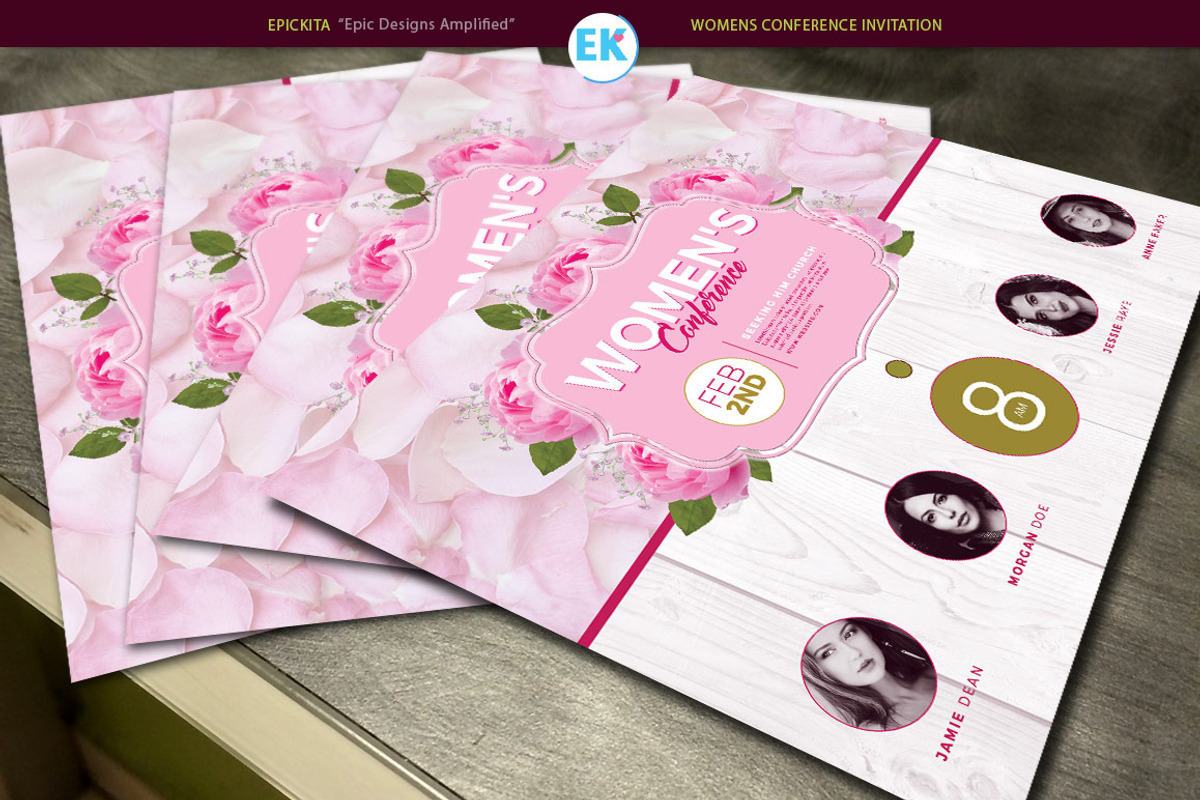 Women's Conference Invitation, an Invitation Template by Epickita (Photo 2 of 2)