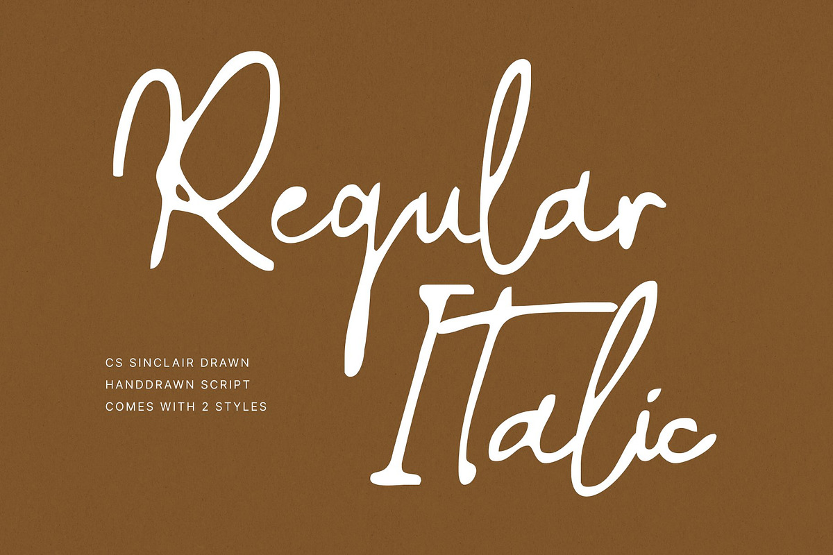 CS Sinclair Drawn, a Script Font by Craft Supply Co. (Photo 5 of 8)