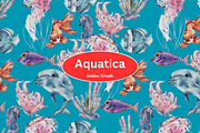 Aquatica Underwater Art Collection, an Animal Illustration by Golden Wraith (Thumbnail 1 of 4)
