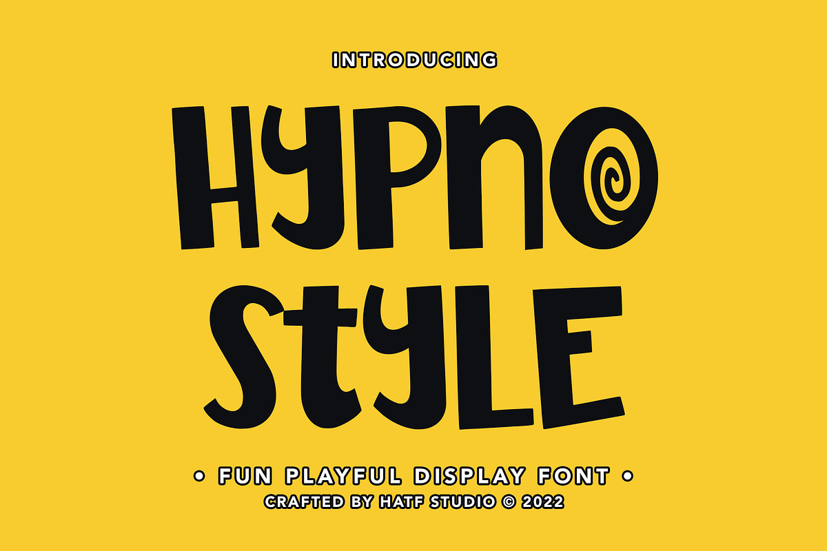 Hypno Style, a Handwritten Font by HATFSTUDIO (Photo 1 of 8)