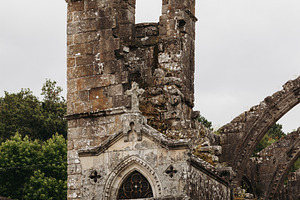 Medieval church ruins with an ancien, an Architecture Photo by Perpis