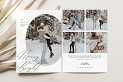 Christmas Card Template CC214, a Card Template by Always Templates (Thumbnail 1 of 3)
