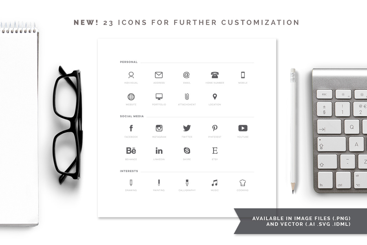Minimalist Resume Template, a Resume Template by dreamboxsupply (Photo 3 of 4)