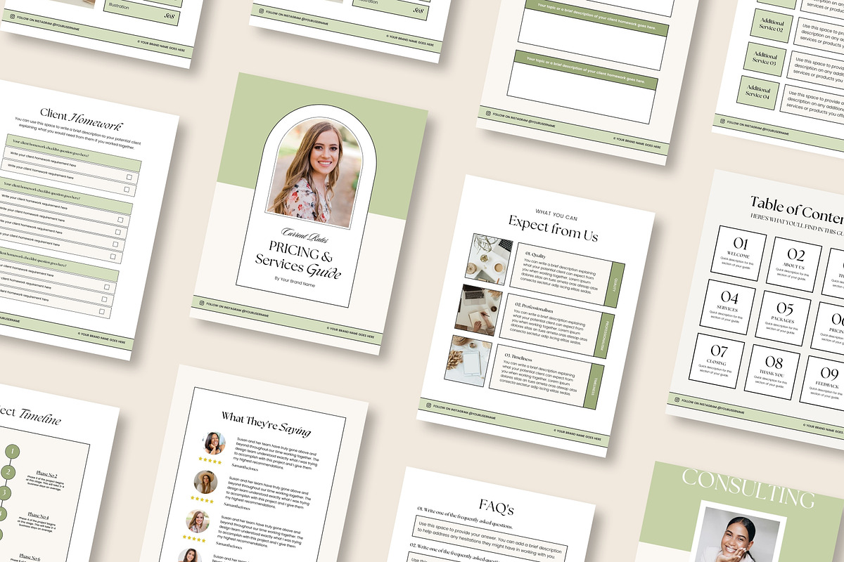 Pricing Guide Templates for Canva, a Brochure Template by Fallon Gerst (Photo 5 of 21)