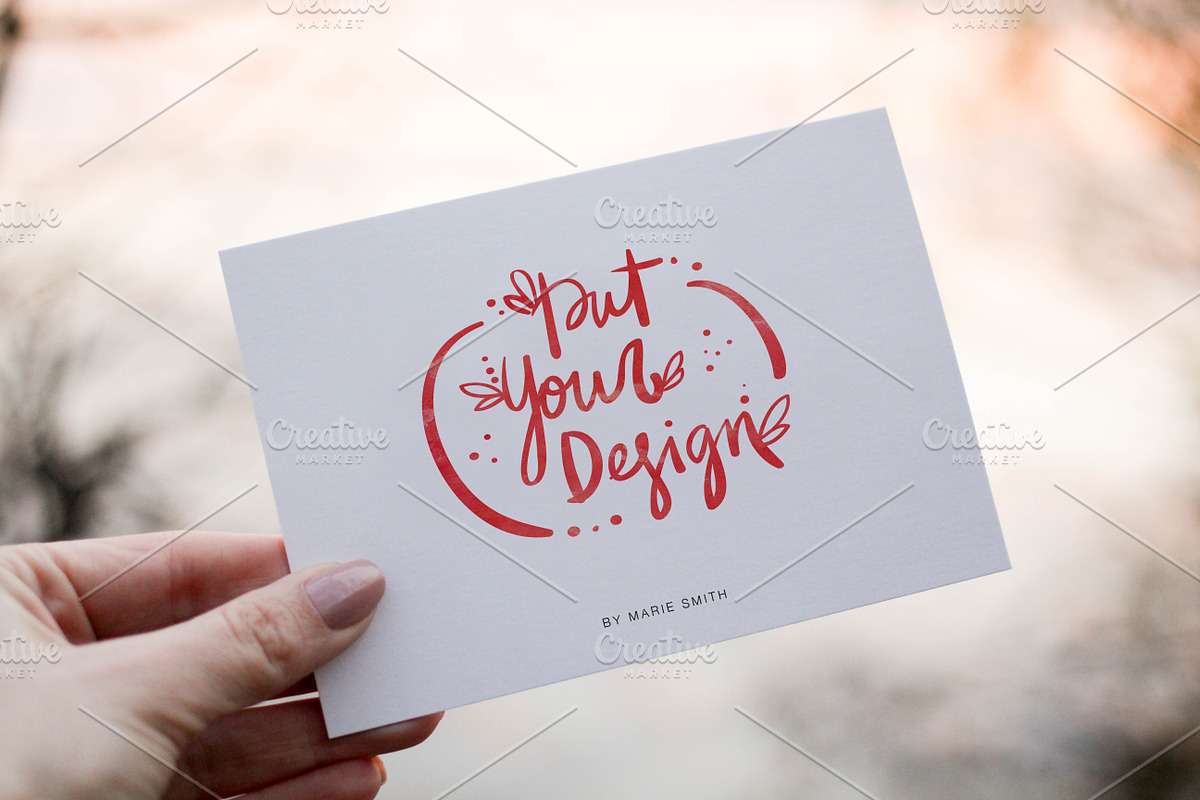 6 postcard mock ups (nature edition), a Print Template by Marie Smth (Photo 3 of 8)