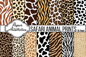 Animal Print Digital Paper Pattern